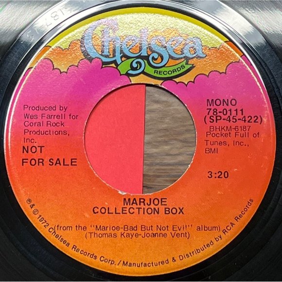 Marjoe Collection Box 45 Country Promo Chelsea 78-0111 - Picture 2 of 4